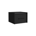 Floating Nightstand with Handy Drawer - Black
