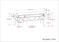 Handcrafted Lift Top Coffee Table with Storage - Light Brown
