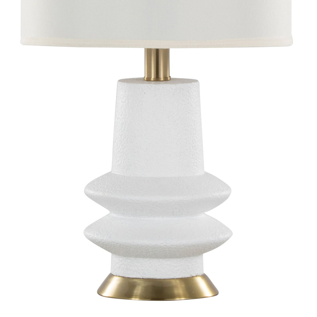 Lloyd Contemporary Table Lamp Set with Matte Finish - Black or Beige