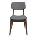 Solid Back Side Chair Set with Mid-Century Modern Design - Multiple Colors