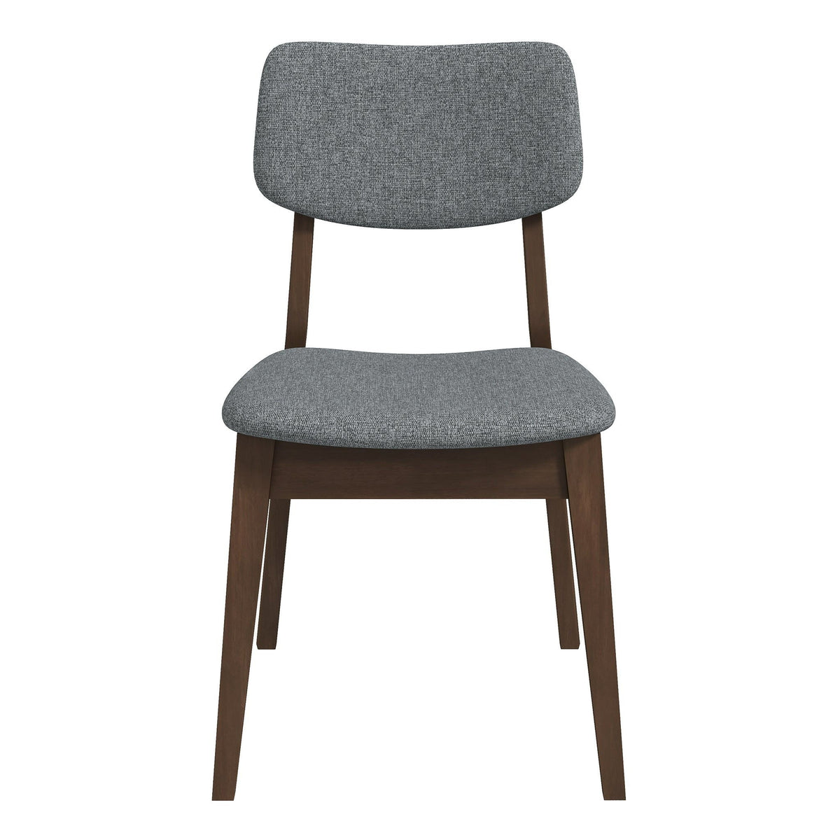 Solid Back Side Chair Set with Mid-Century Modern Design - Multiple Colors