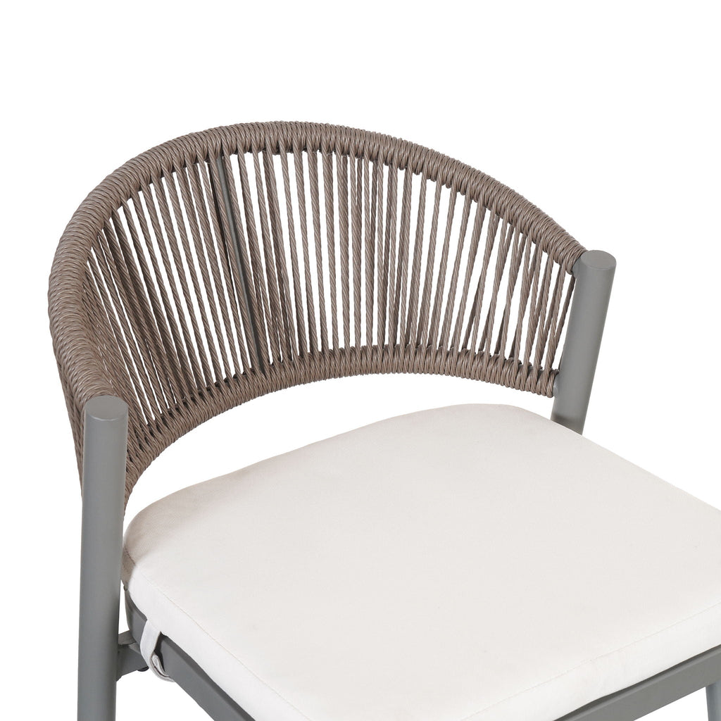 Outdoor 26" Counter Height Metal Frame Counter Stools