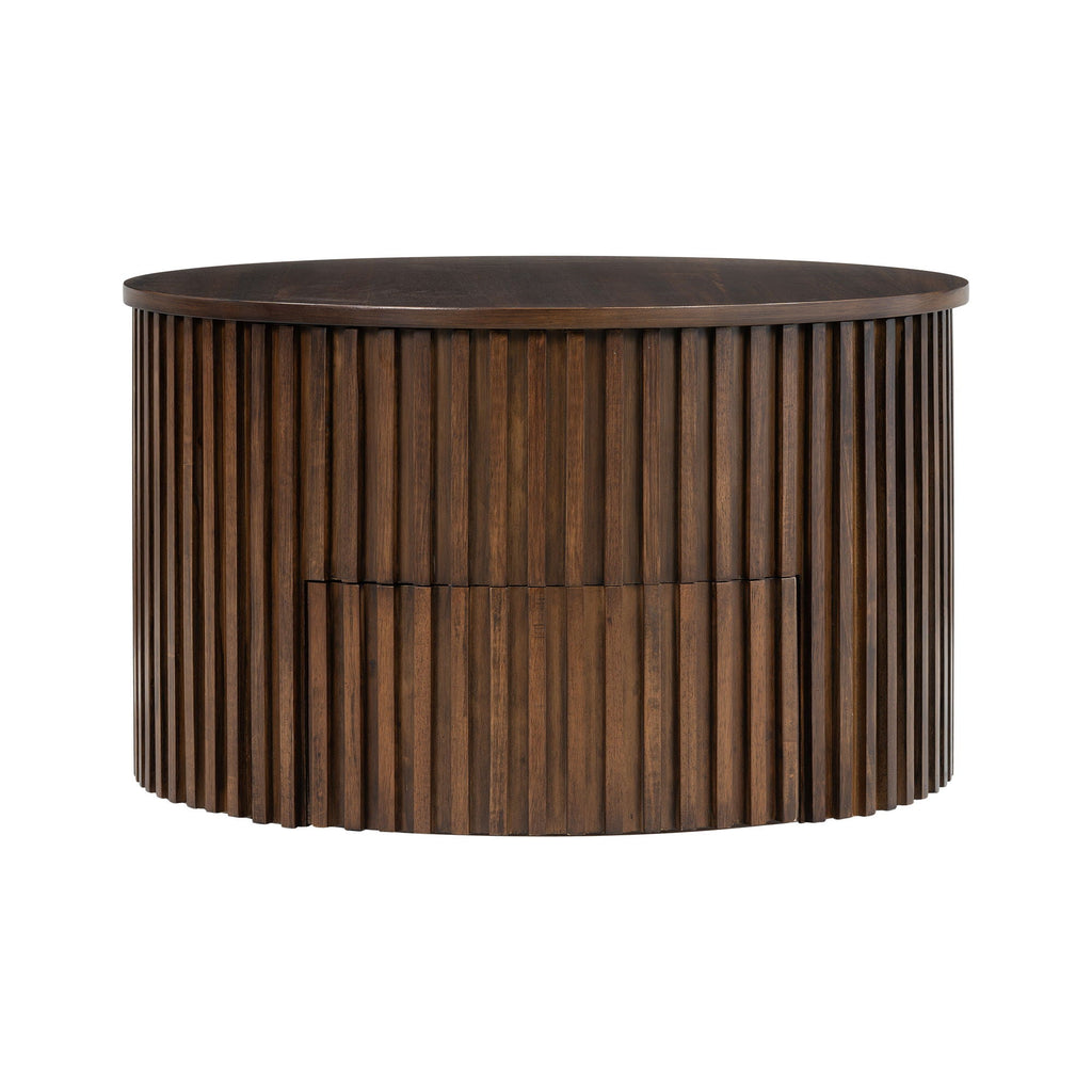 Round Lift Top Coffee Table with Hidden Storage - Multiple Colors