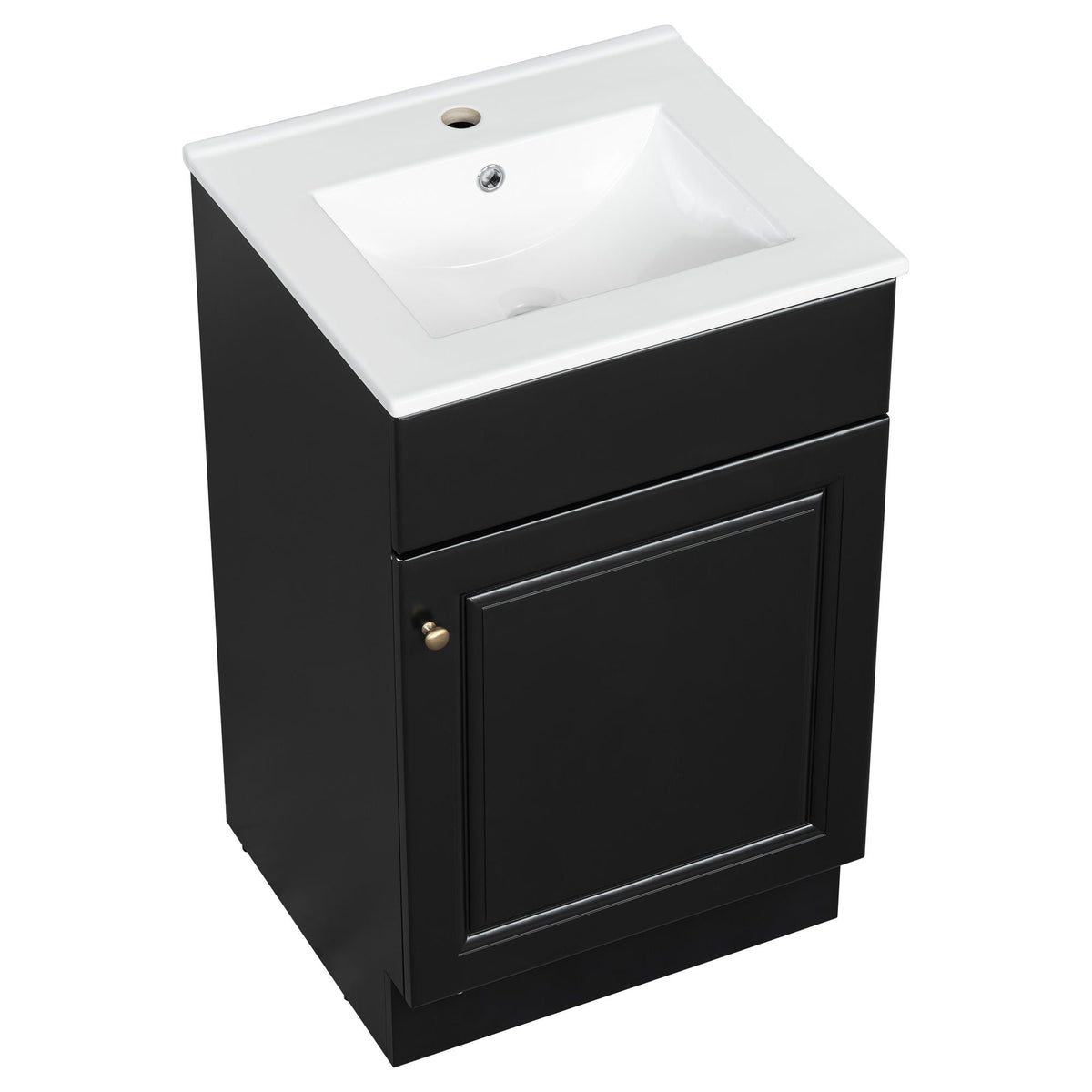Bathroom Vanity with Sink and Adjustable Shelf - Multiple Colors