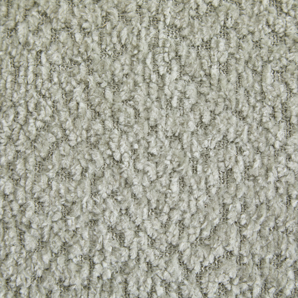 Boucle Curved 3-Seater Sofa with Round Arms - Light Upholstery