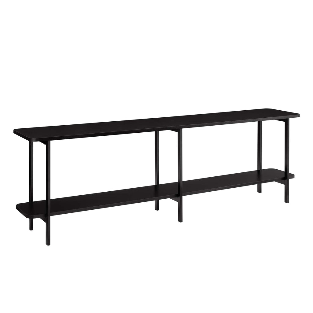 Celine 2 Shelf Console Table with Durable Construction - Gray, White, Black