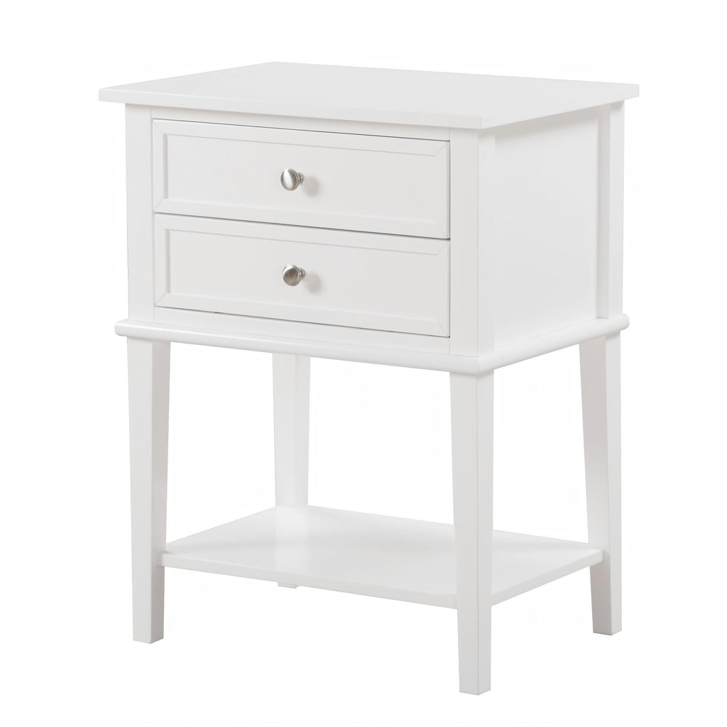 Vibrant Contemporary Nightstand with Smooth Drawer Glides - Multiple Colors