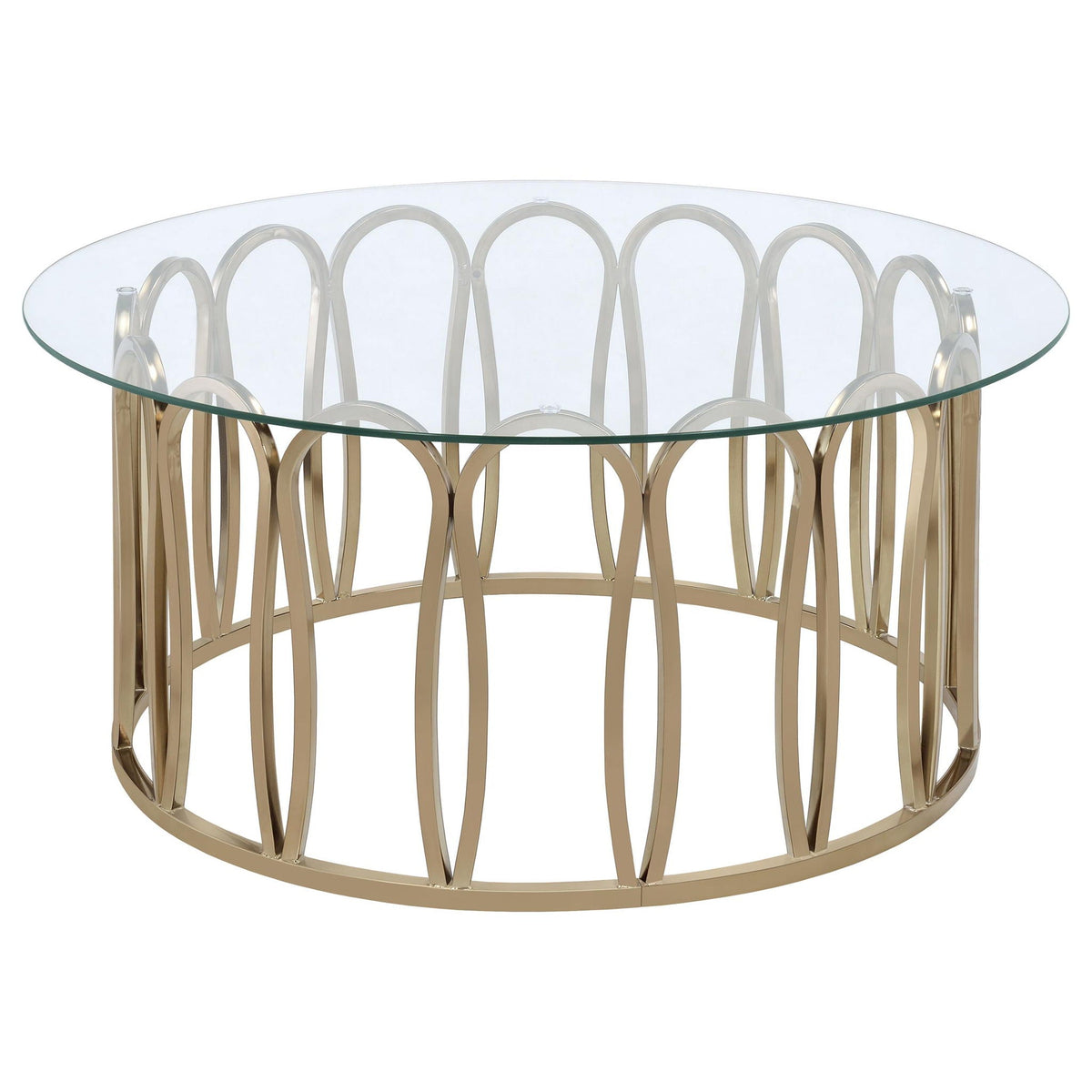 Monett 2-piece Coffee and End Table Set Chocolate Chrome