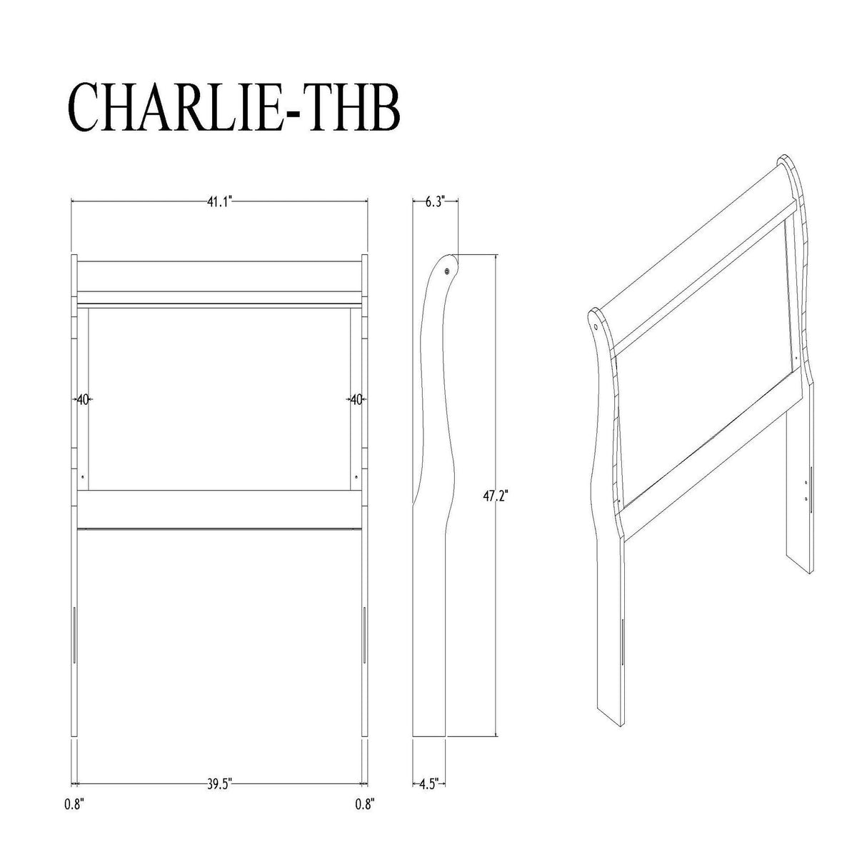 Charlston Sleigh Bed with LED Lighting - Blue or White