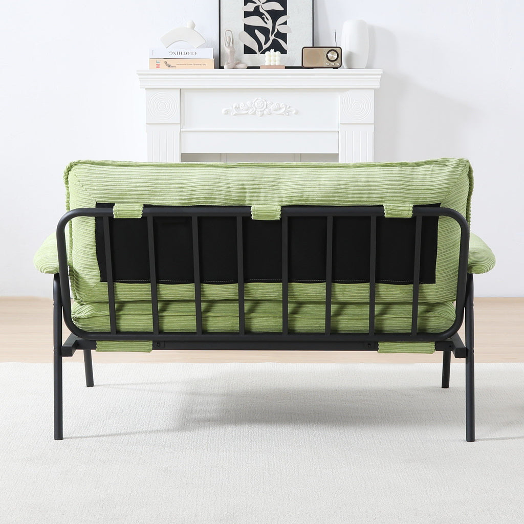 Modern Metal Frame Sofa with Sponge Filling - Beige
