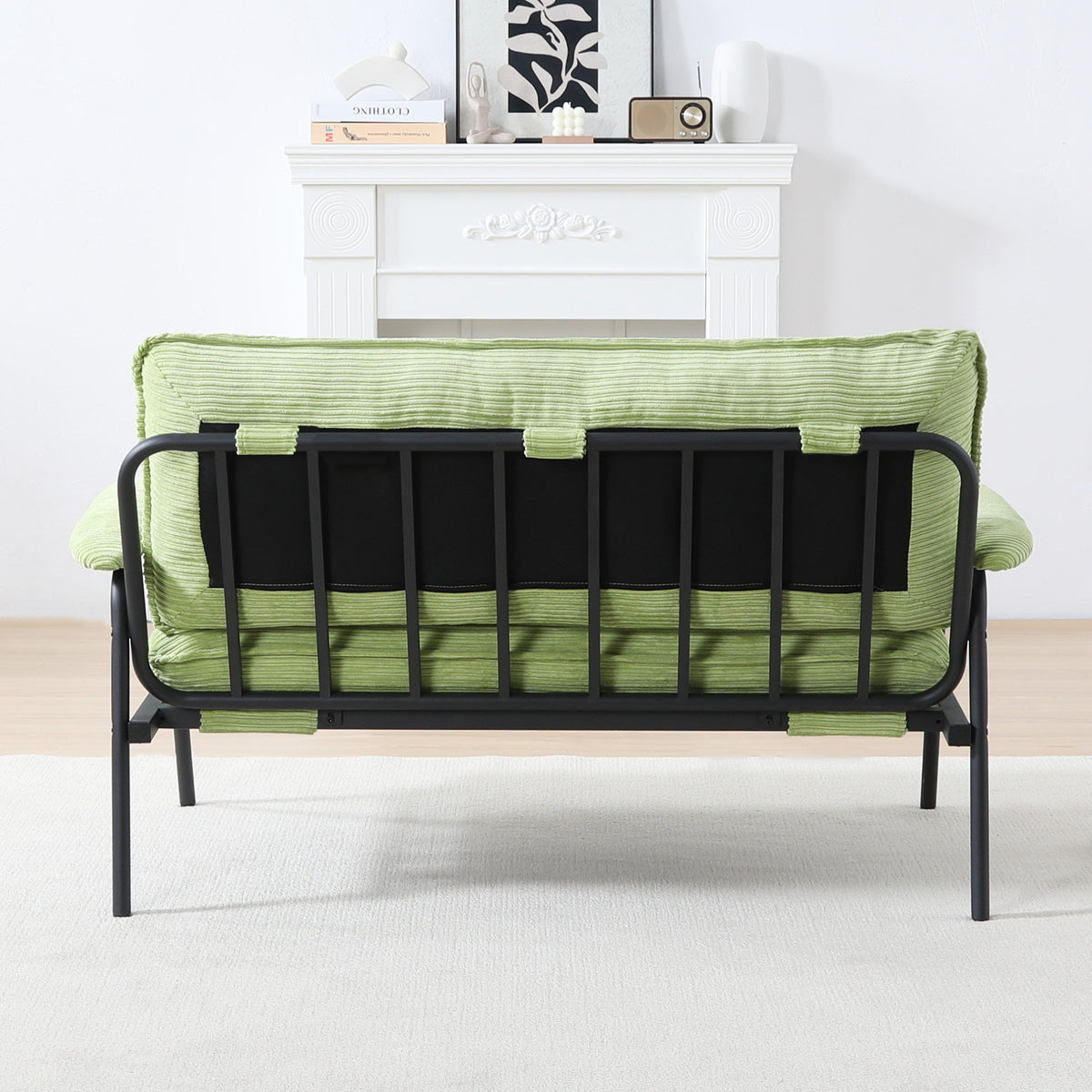 Modern Metal Frame Sofa with Sponge Filling - Beige