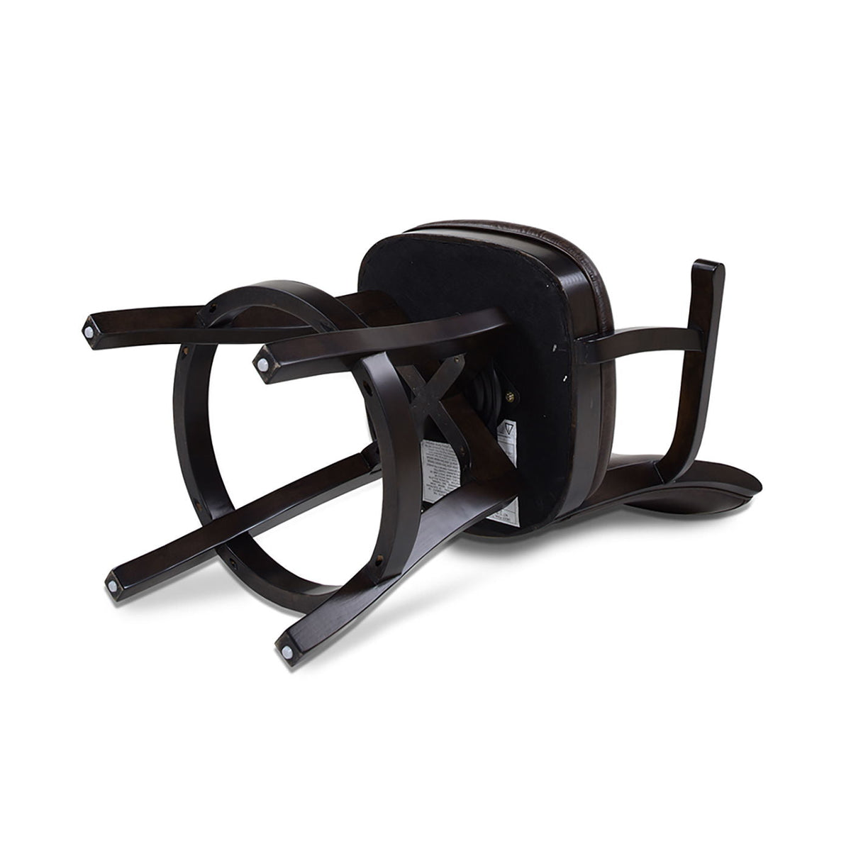 Swivel Counter Height Bar Stool with High Backrest and Solid Hardwood - Multiple Colors