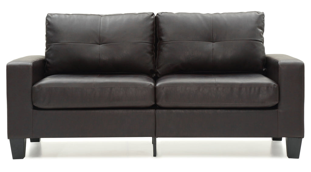 Modular Faux Leather Sofa with Modern Design - White, Black, Dark Brown, Red