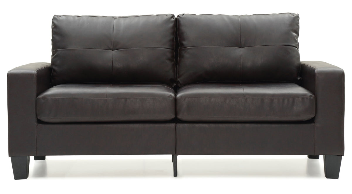 Modular Faux Leather Sofa with Modern Design - White, Black, Dark Brown, Red