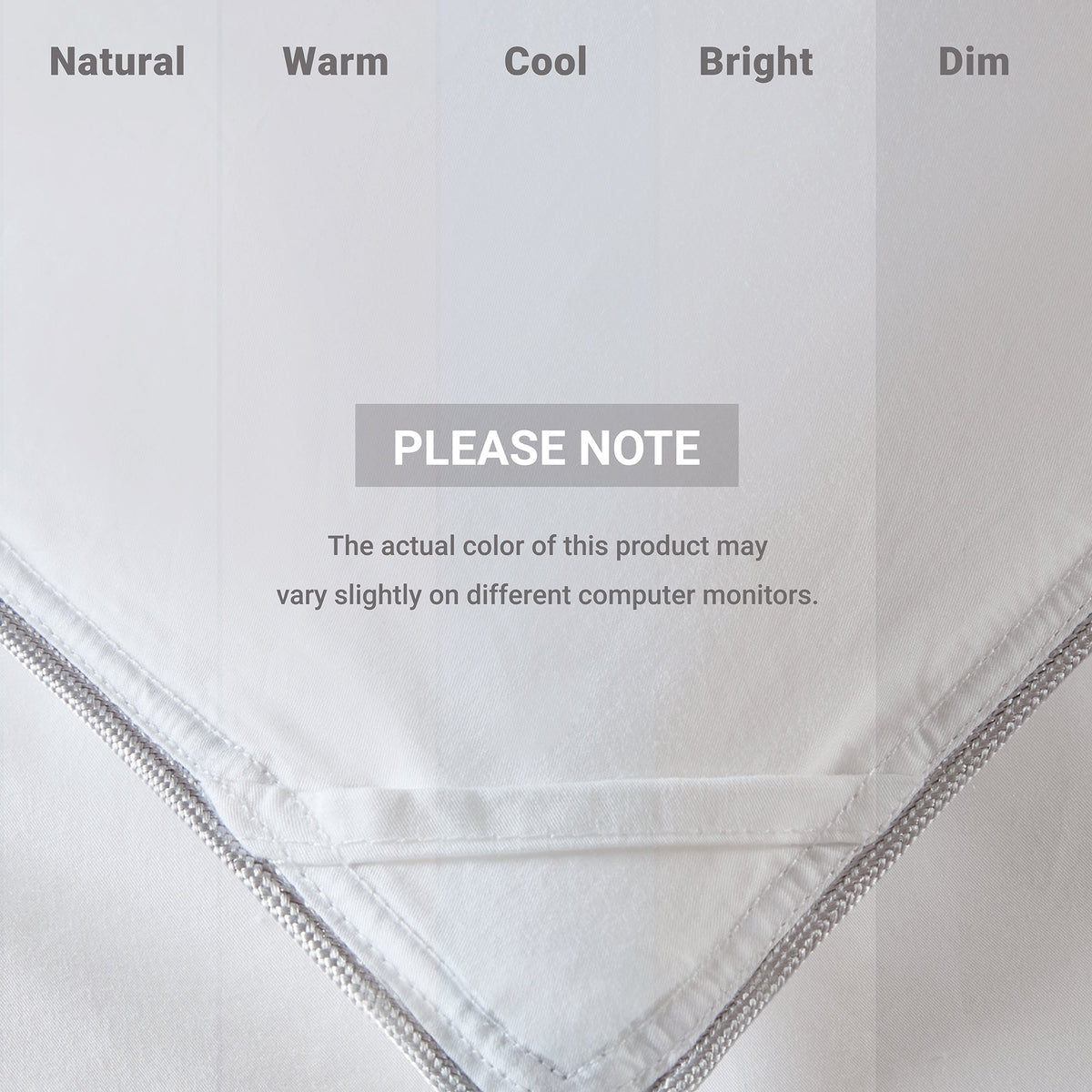 King/Cal King 100% Cotton Shell Comforter with Generous Sizing - White