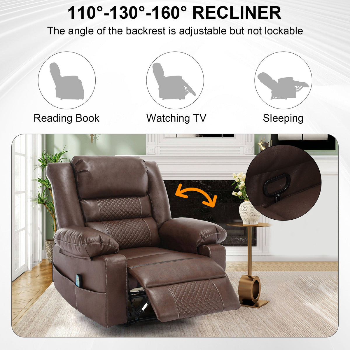 Breathable Massage Recliner Manual Chair