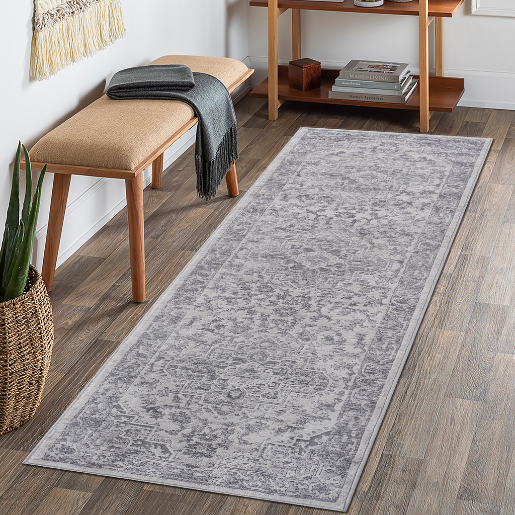 Marfi Collection 2.2x8 Rug with Stain Resistance - Multiple Colors