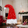 6FT Artificial Christmas Tree with LED Light - Santa's Hat Shape