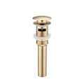 304 Stainless Steel Bathroom Sink Drain with Pop-Up Design - Silver