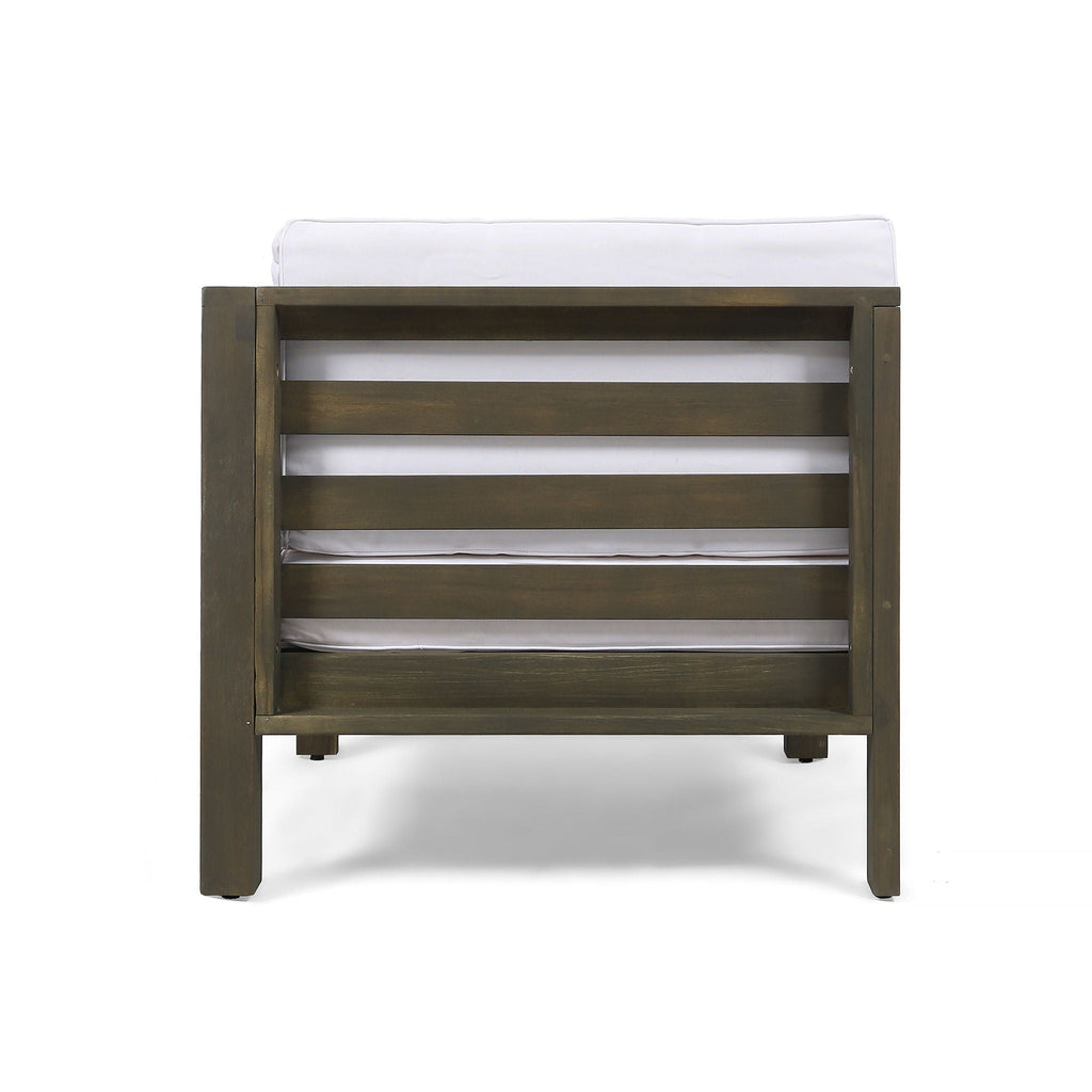 Oana 3 Piece Loveseat Set with Coffee Table - Acacia Wood Outdoor Seating