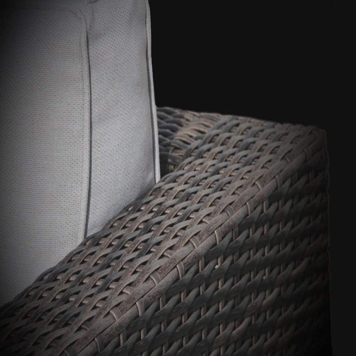 Wicker Outdoor Seating Group Set with Cushions and Table - Multiple Colors