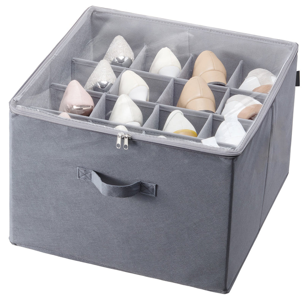 Under Bed Shoe Storage Organizer with Clear Window - Bedroom Storage