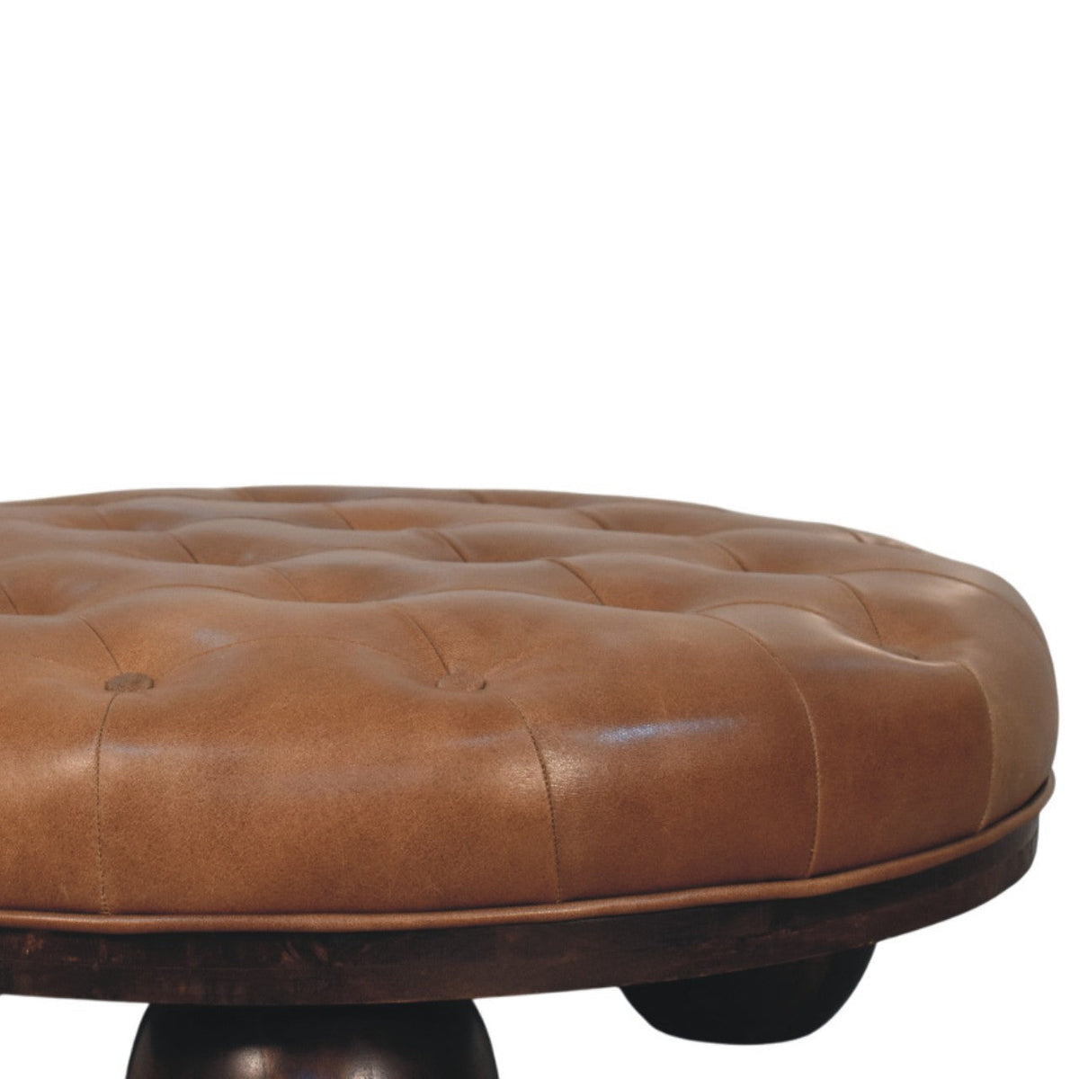 Solid Wood Sfera Coffee Table with Handcrafted Design - California Walnut