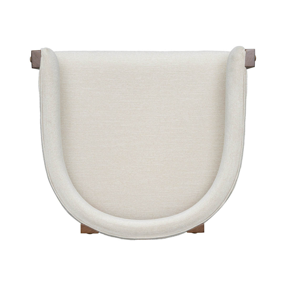 Solid Rubberwood Counter Stools with Cutout Barrel Back - Set of 2