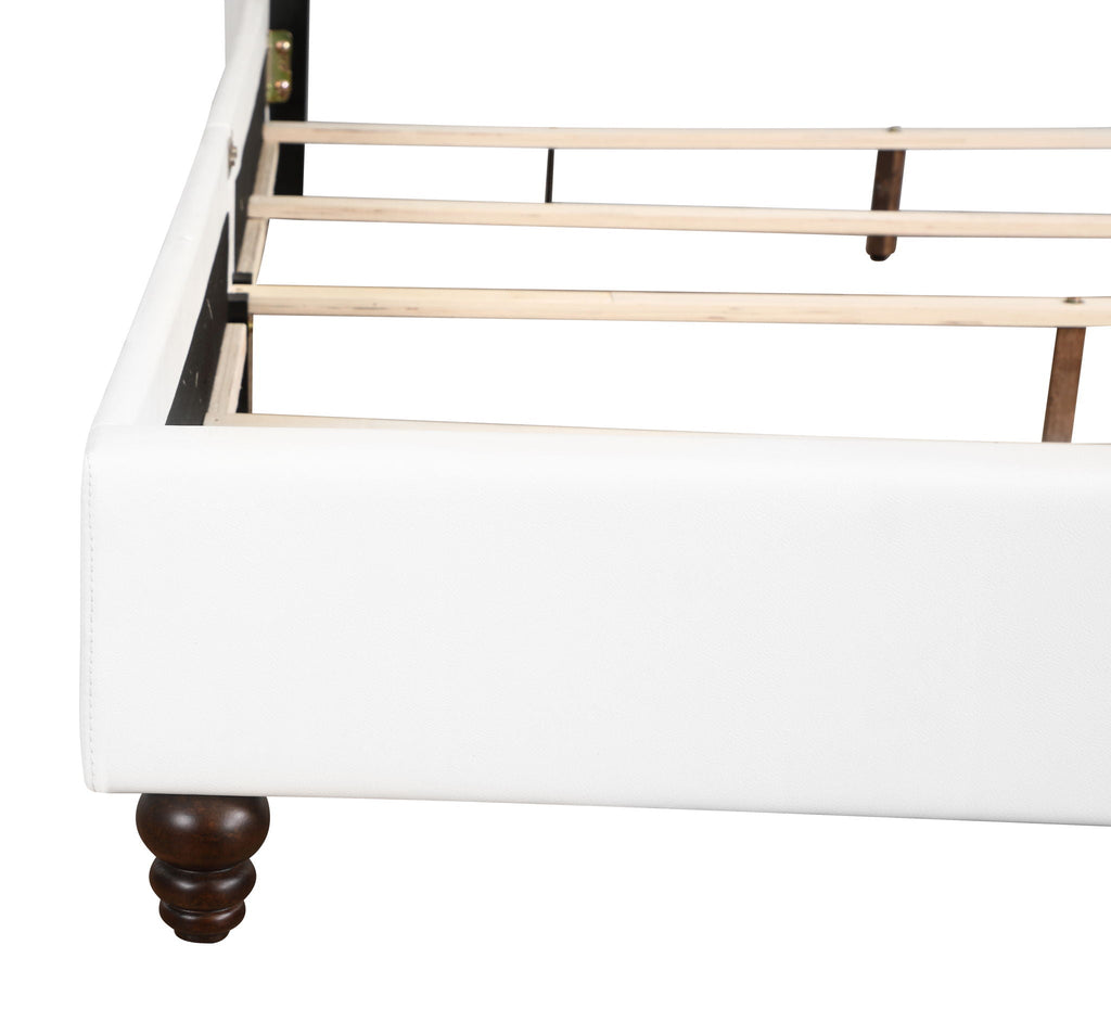 Transitional Upholstered Bed with Jewel Tufting – Multiple Colors