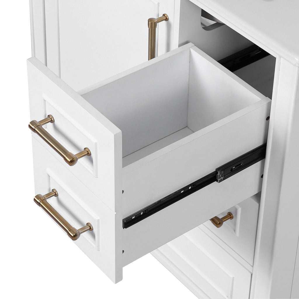 Traditional Bathroom Vanity Set with Soft Close Doors - Multiple Colors