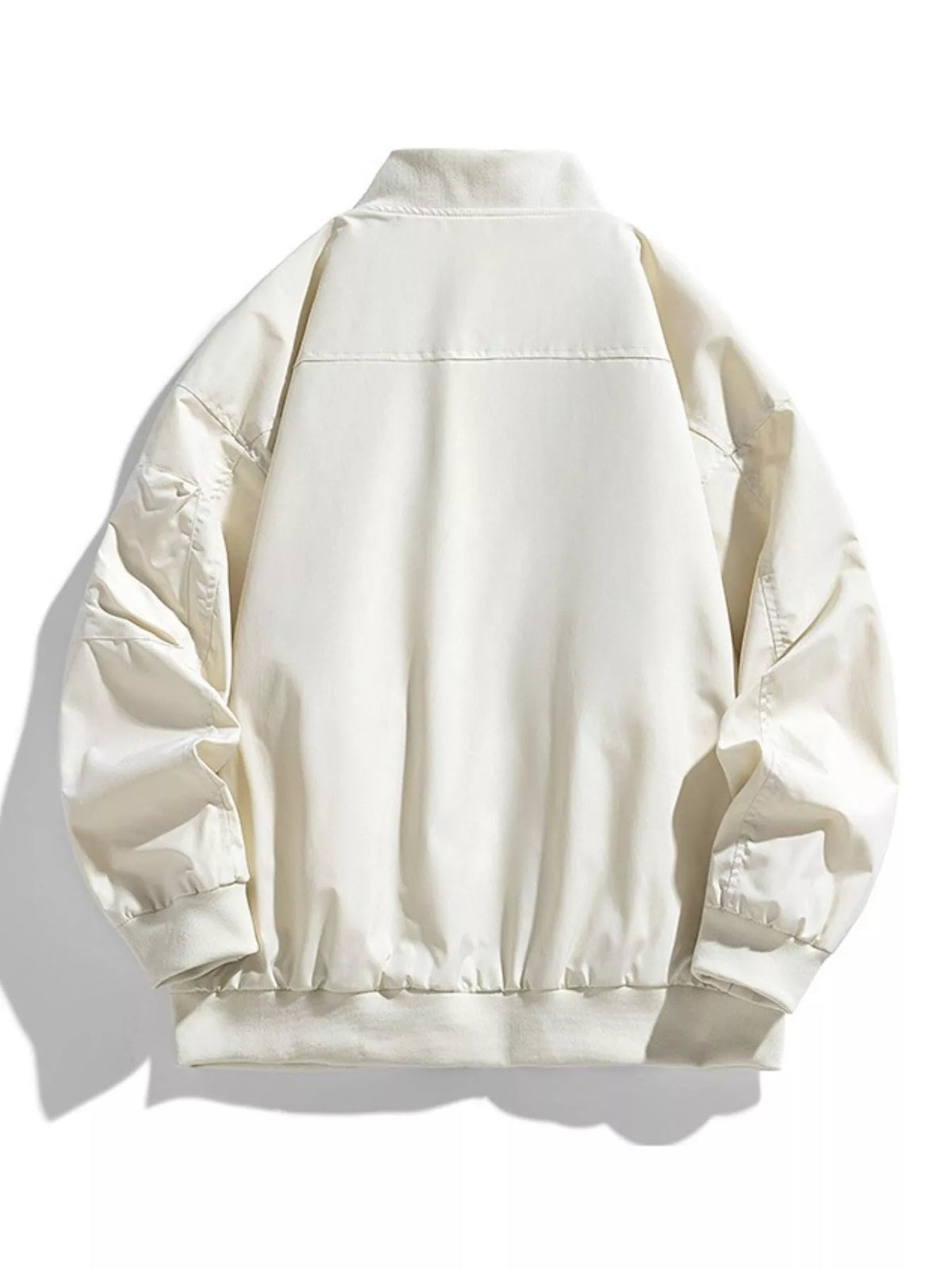Men's Plus Size Casual Zipper Front Bomber Jacket