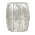 Vanora Accent Table with Drum-Style Body - Silver