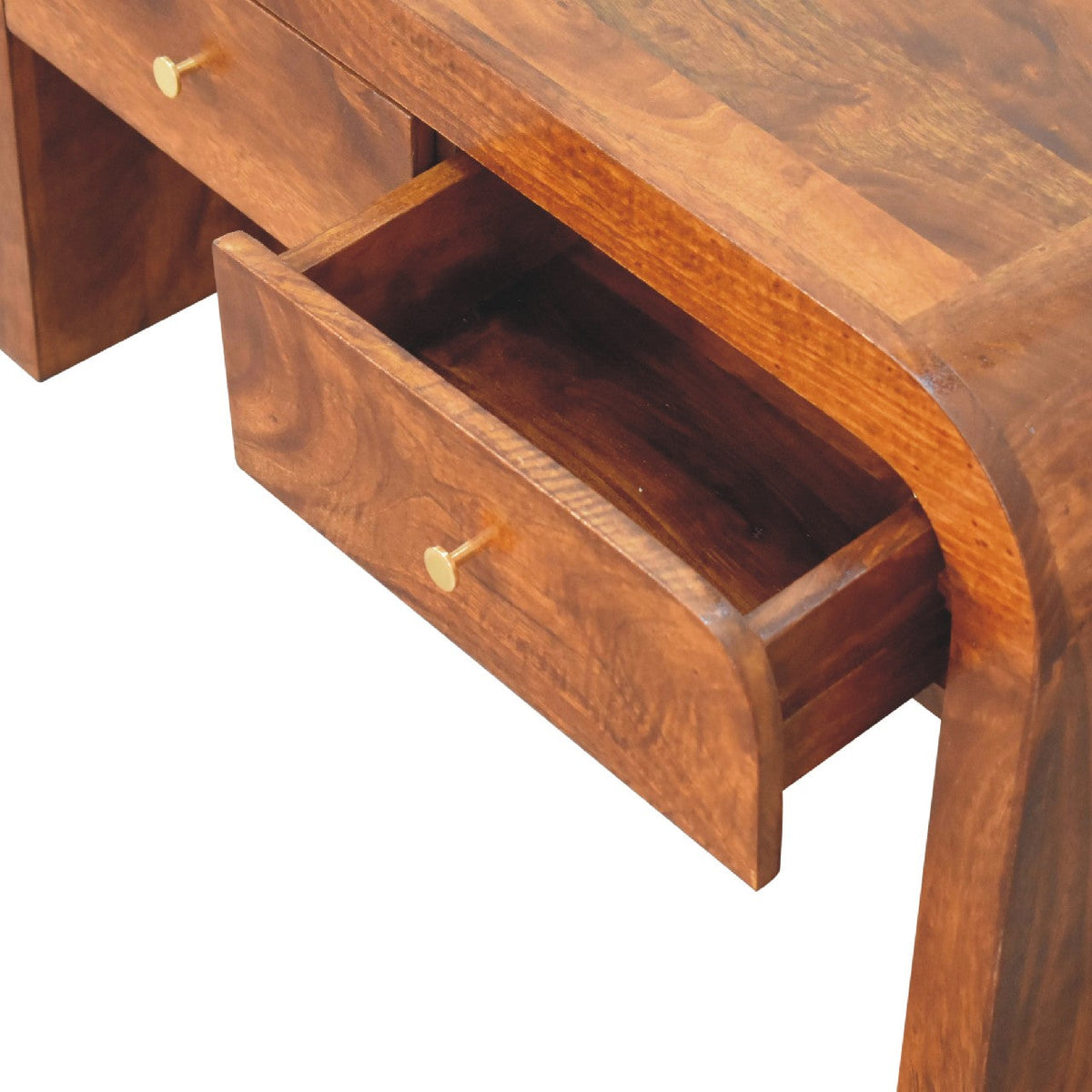 Solid Wood Darcy Coffee Table with 2 Drawers - Chestnut