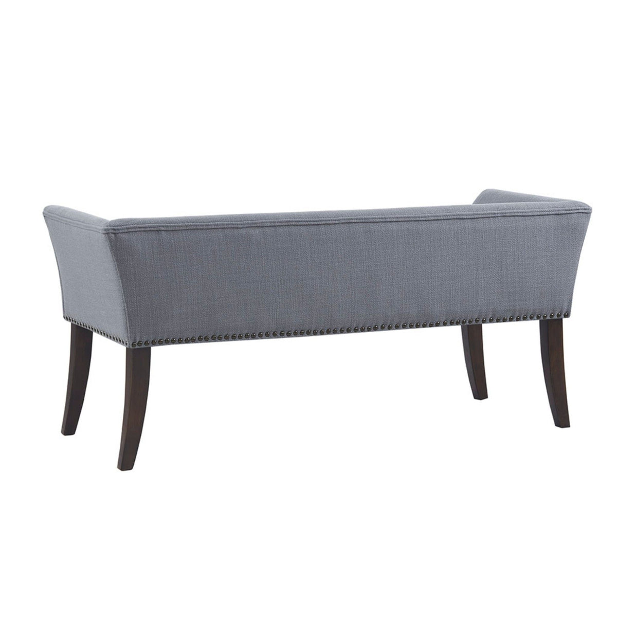 Elegant Design Upholstered Bench with Solid Wood Frame - Gray, Beige or Dark Gray