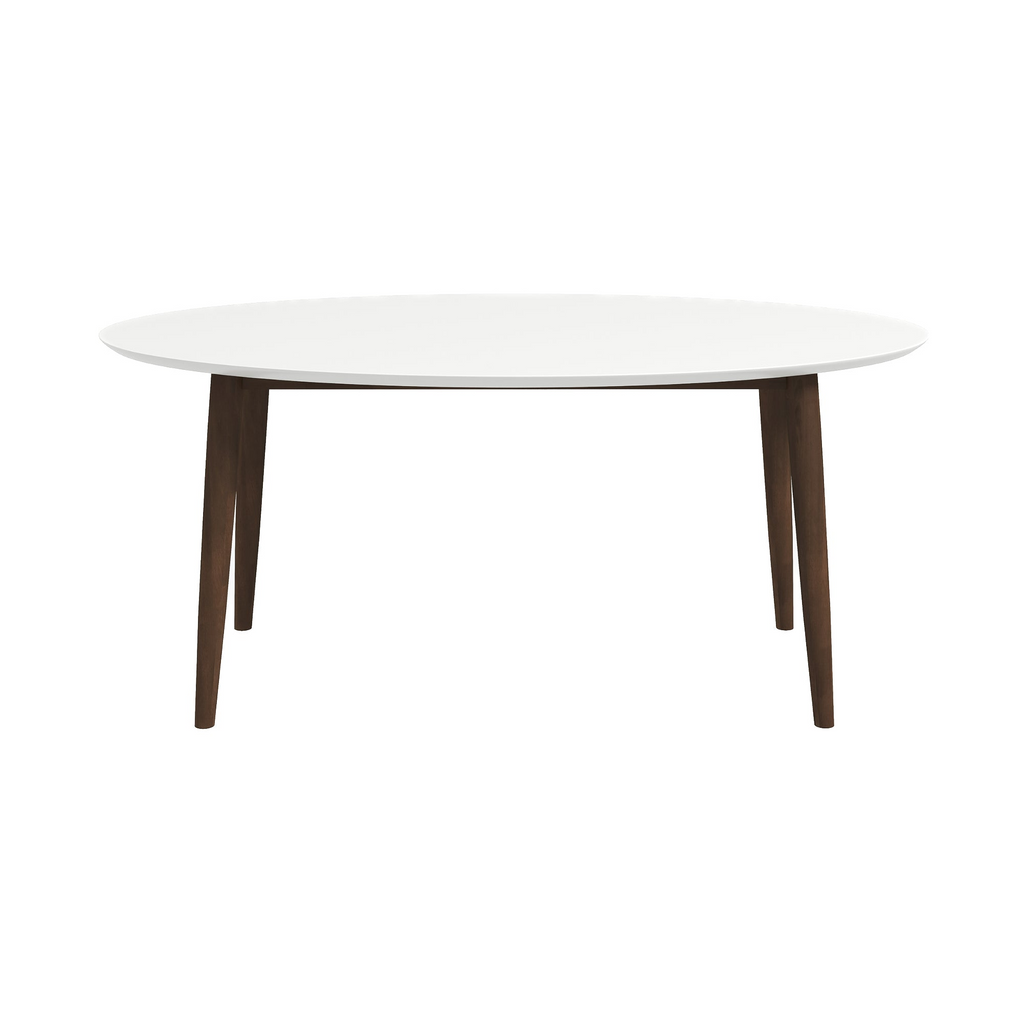 Mid Century Modern Solid Wood Dining Table with Durable Construction