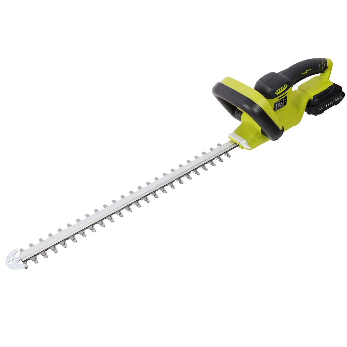 21V DC Hedge Trimmer with Dual-Action Blades – 36.6" Wide Cutting