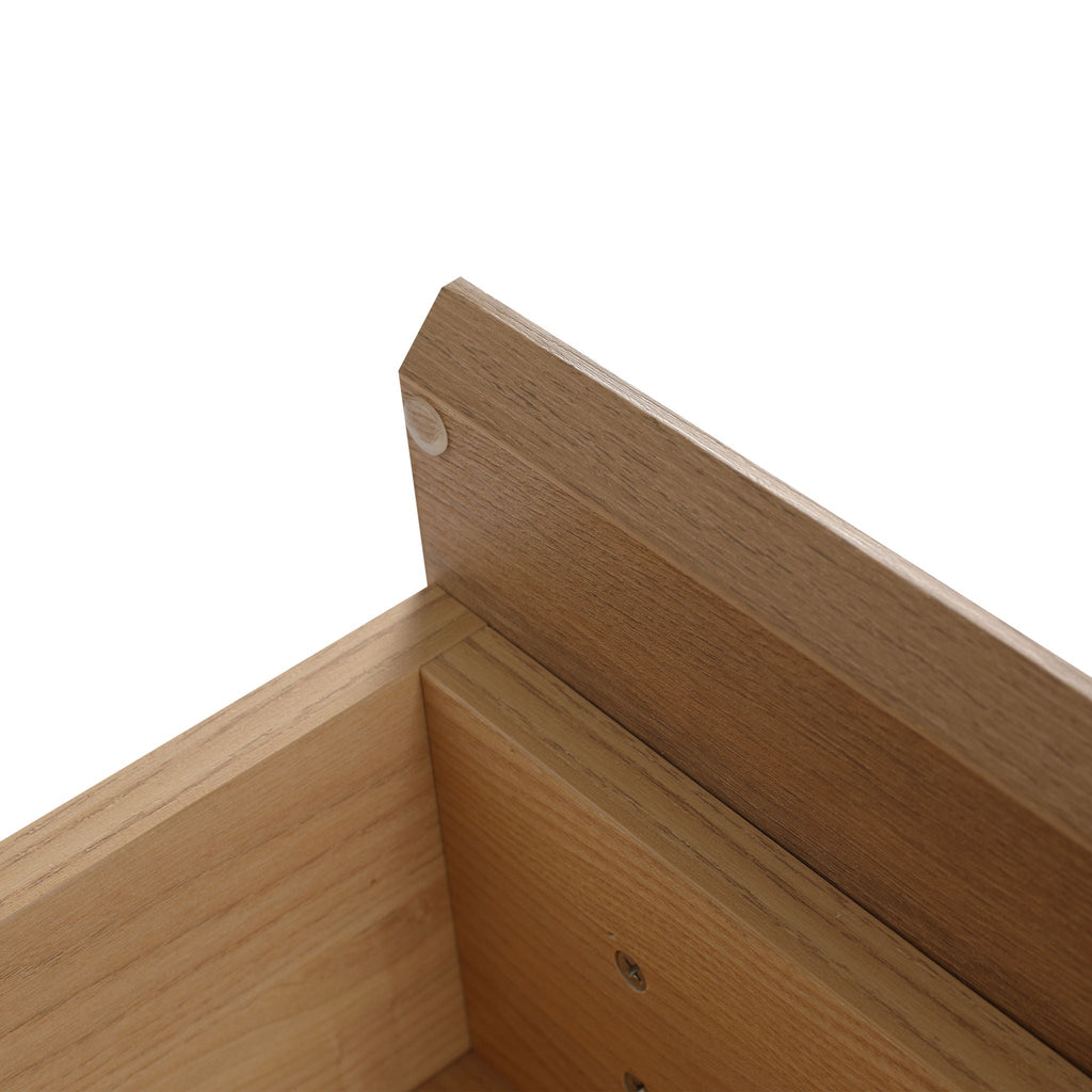 Wall Mounted Bathroom Vanity with Resin Sink and Soft Close Drawer - Imitative Oak