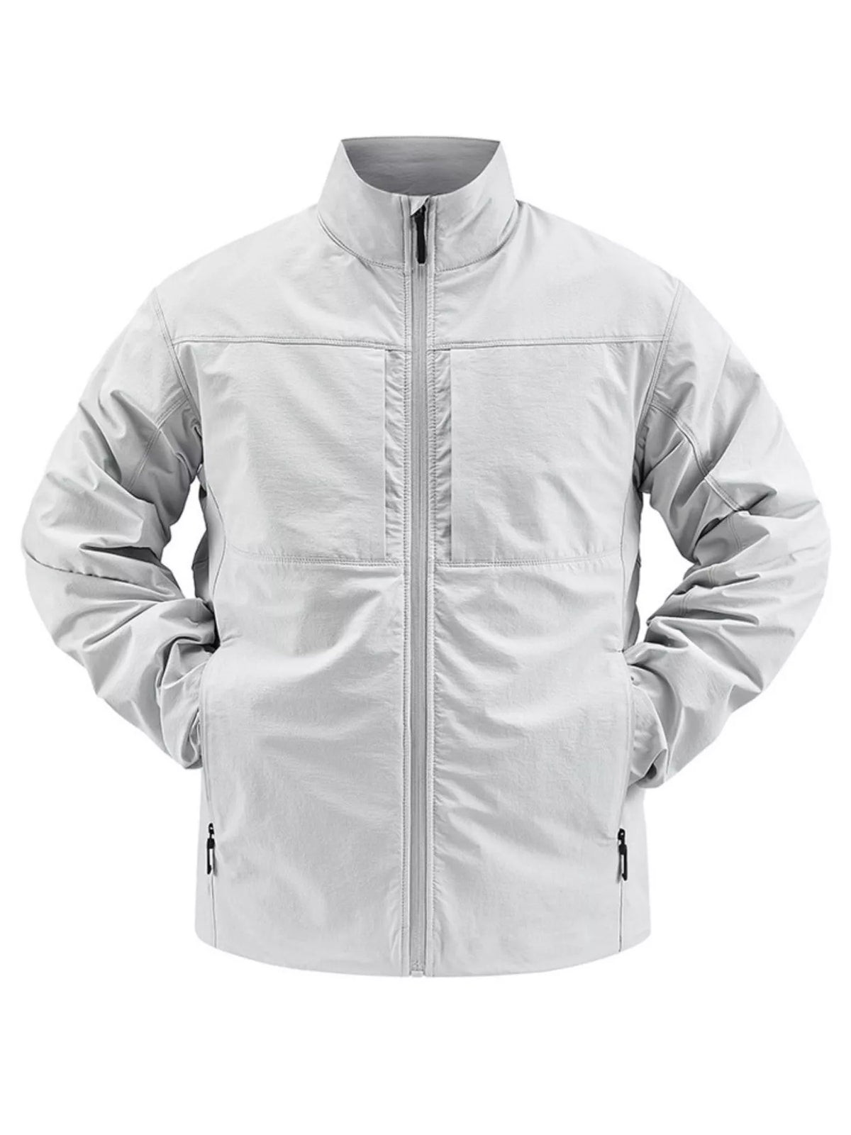 Men's Plus Size Zip Up Lightweight Windproof Outdoor Jacket