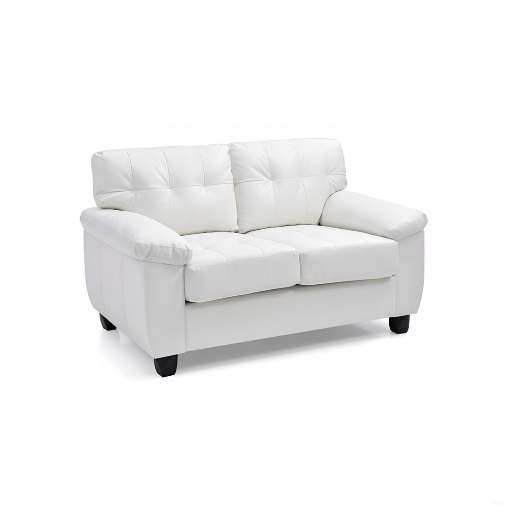 Gallant Loveseat with Hardwood Frame and Pocketed Coil Cushions - Dark Brown or White