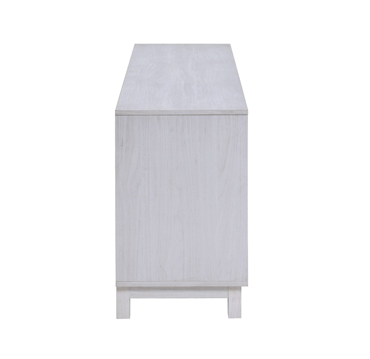 White Walnut Fireplace TV Stand Console with Integrated Heater - 70 Inch