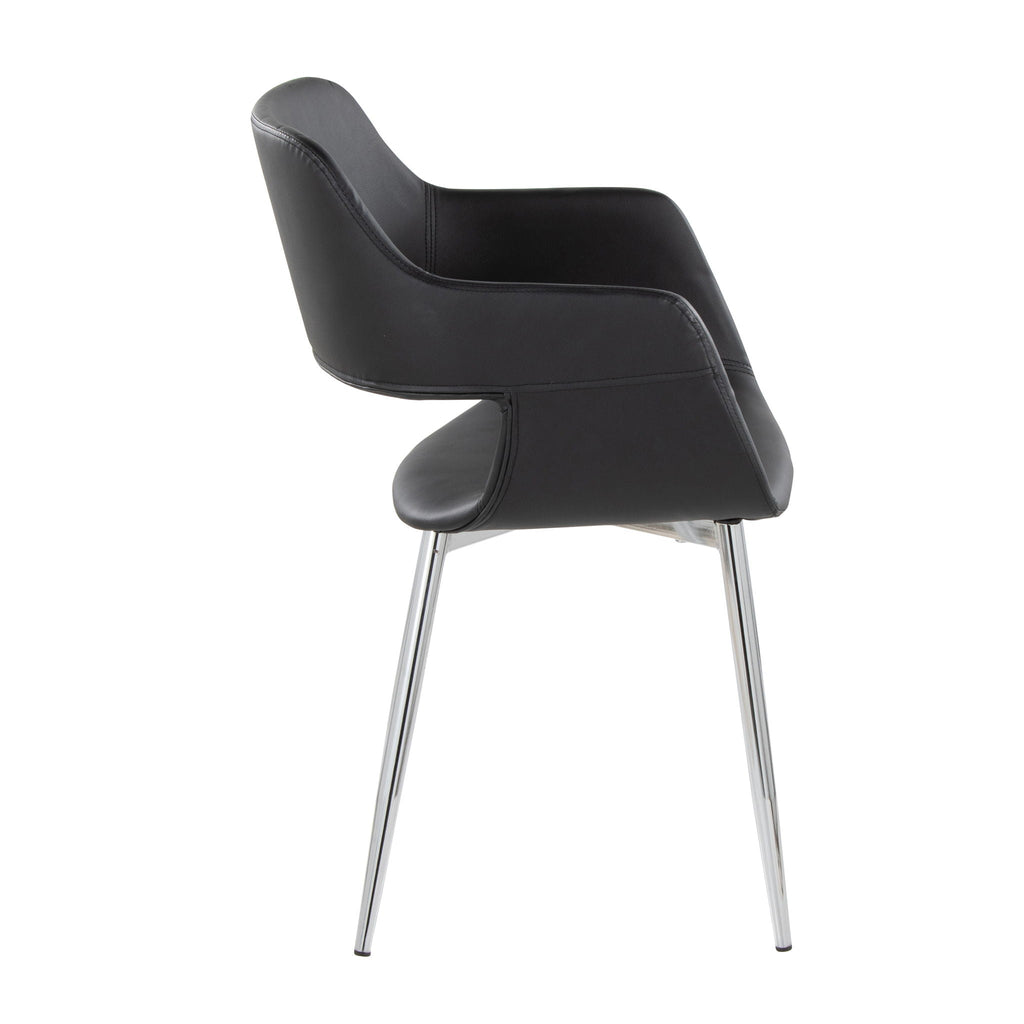 Contemporary Dining Chair Set with Metal Legs – Multiple Colors