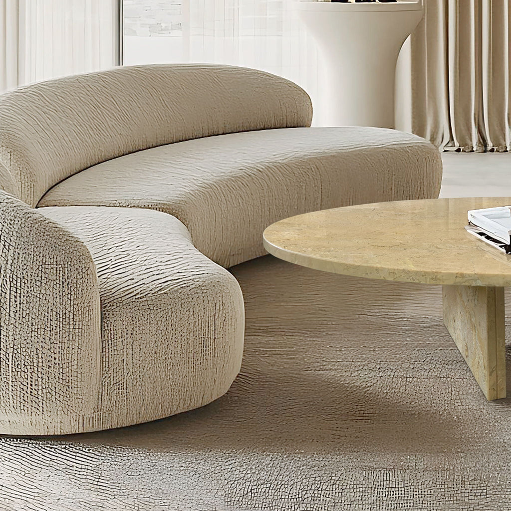 Luxury Coffee Table with Unique Veining - Natural Stone Design