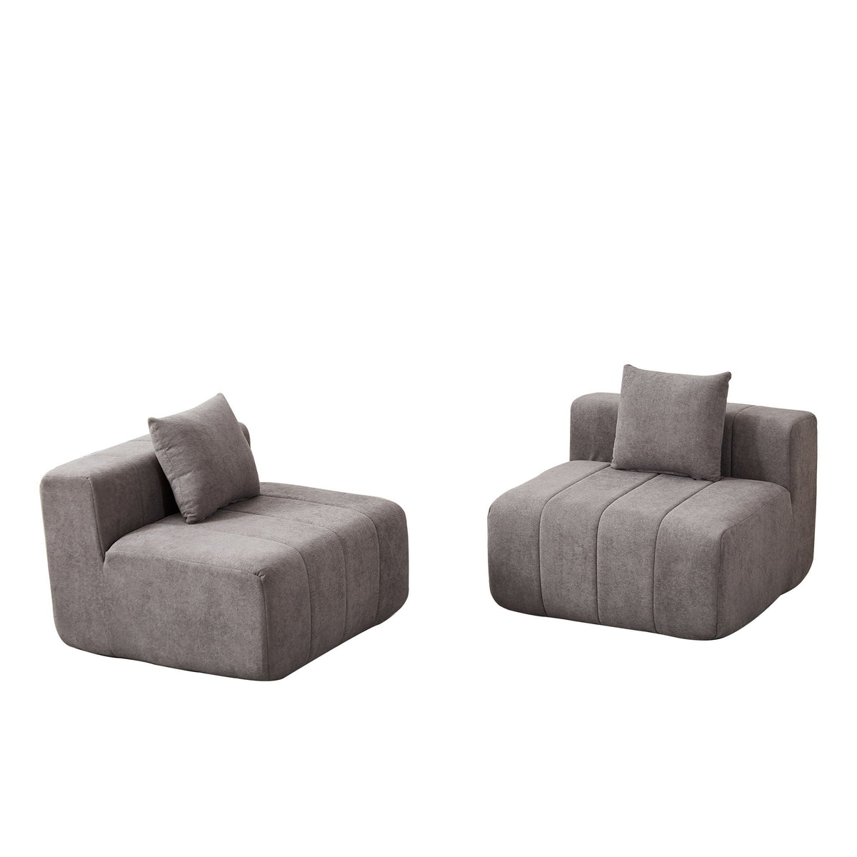 Modular Sectional Sofa with 2 Pillows – Symmetrical Design