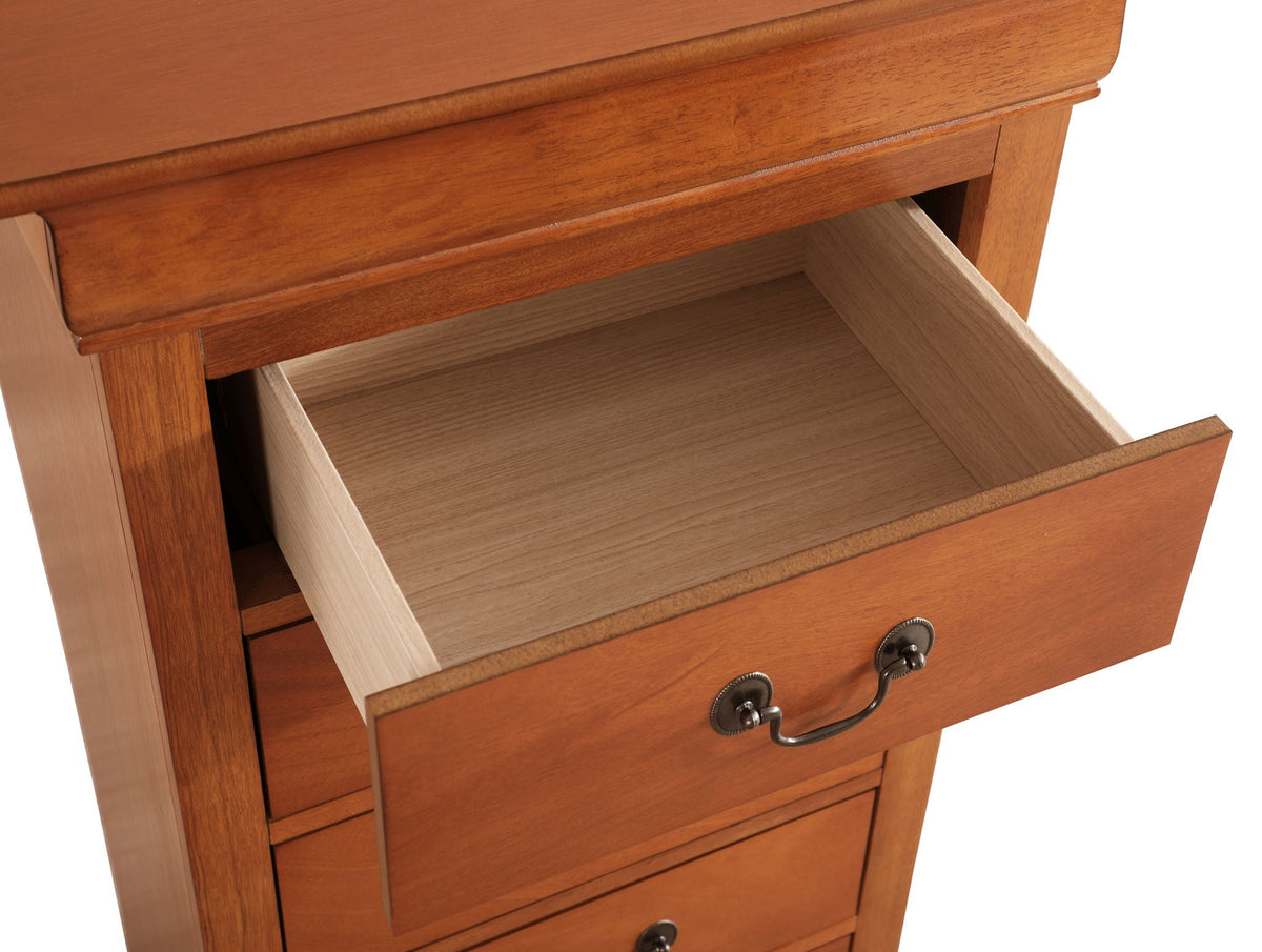 Traditional Style Lingerie Chest with Carved Base - Multiple Colors
