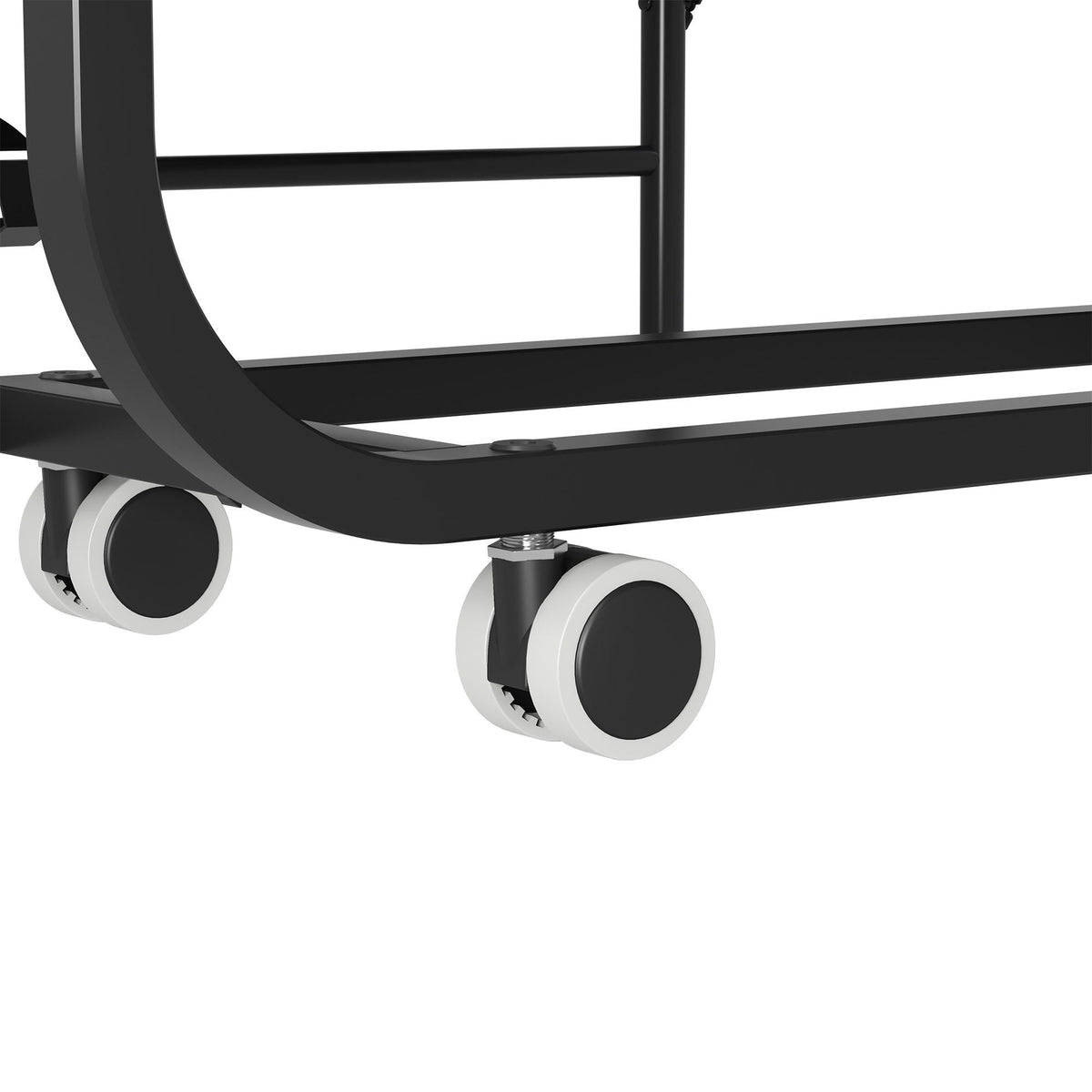 Twin Folding Bed with Adjustable Headboard & Memory Foam Mattress - Black