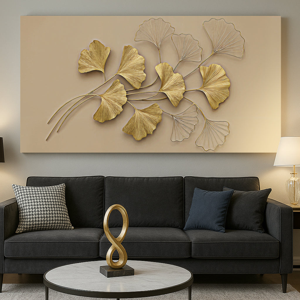 Golden Botanical Wall Art