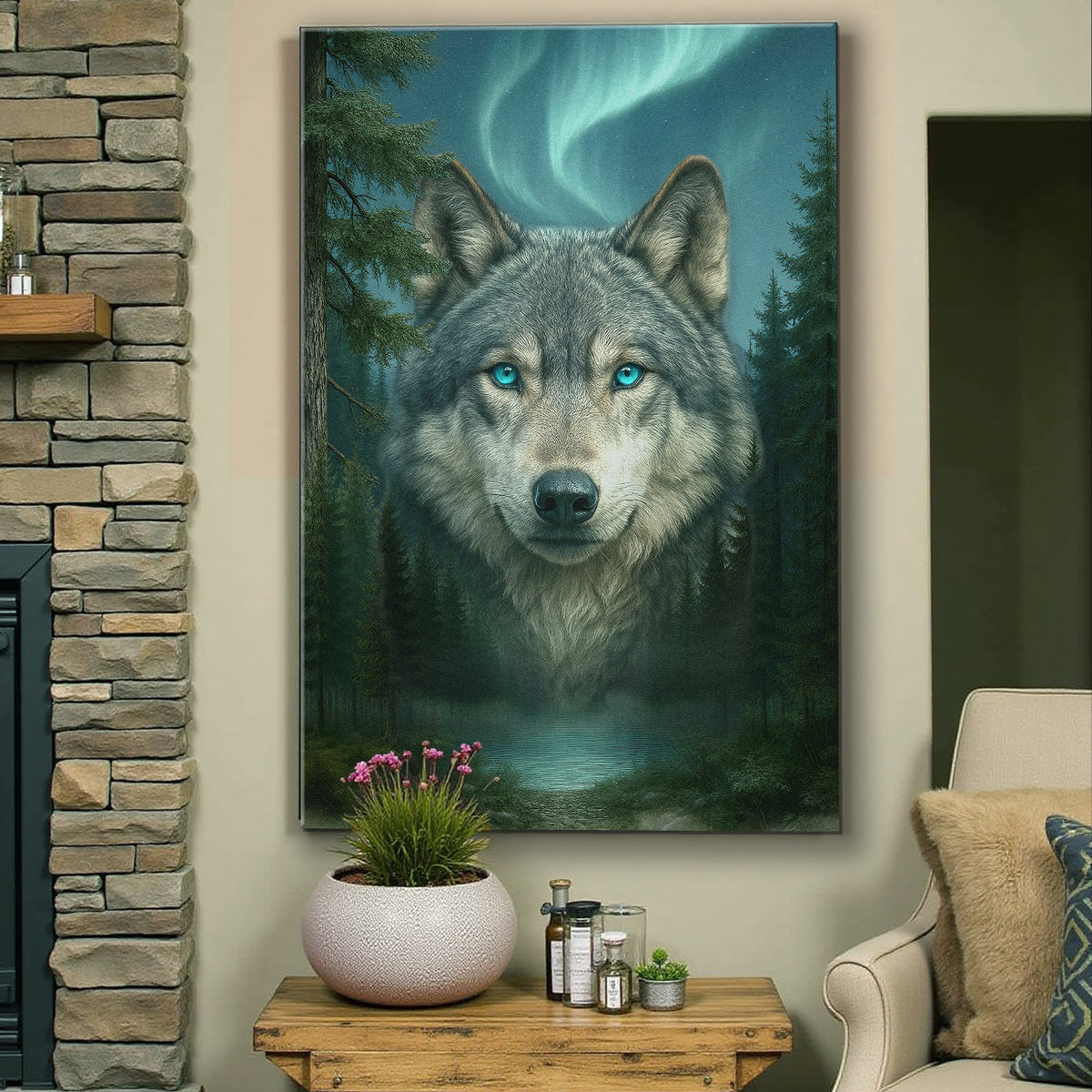 Wolf Northern Symphony Wall Art
