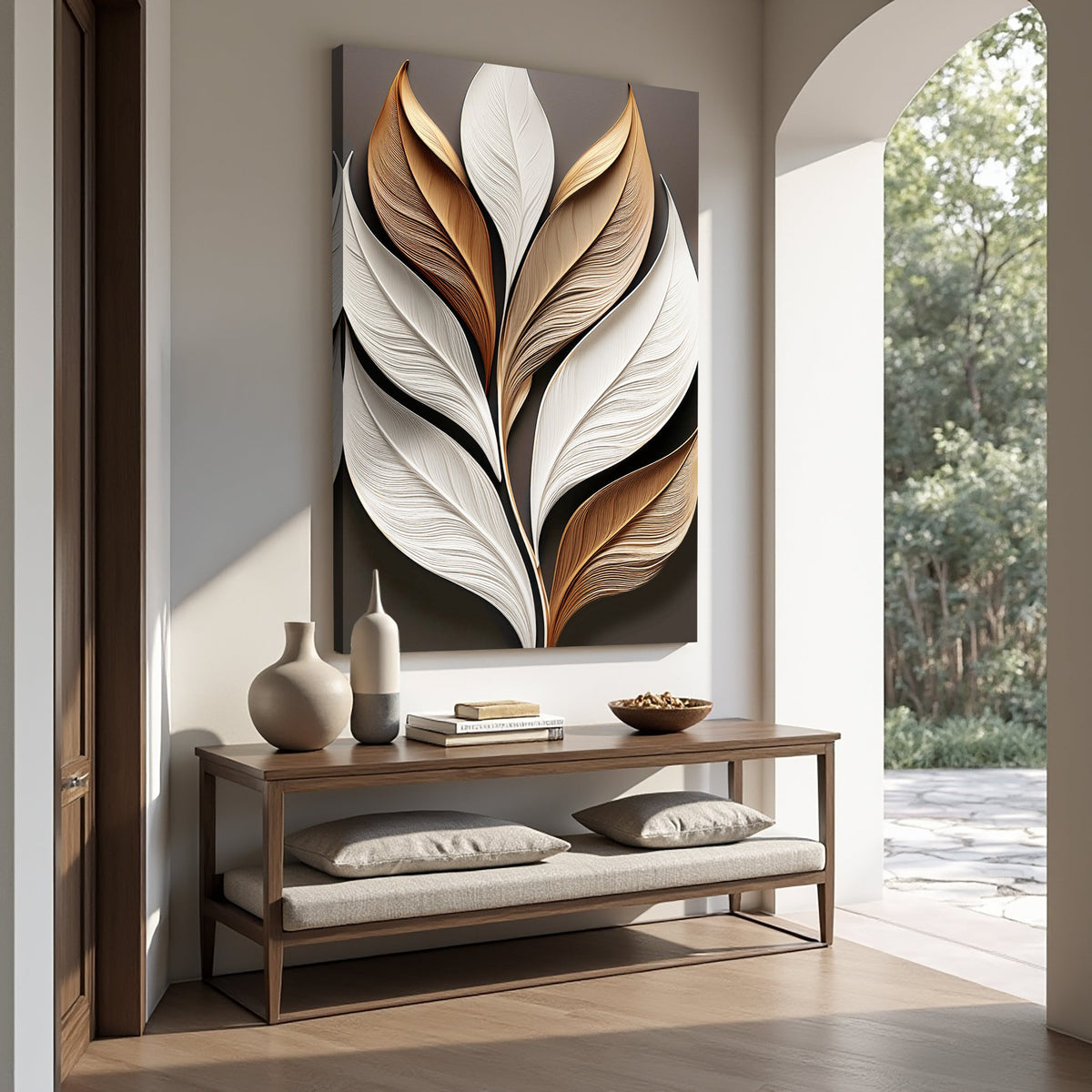 Elegant Leaf Wall Art