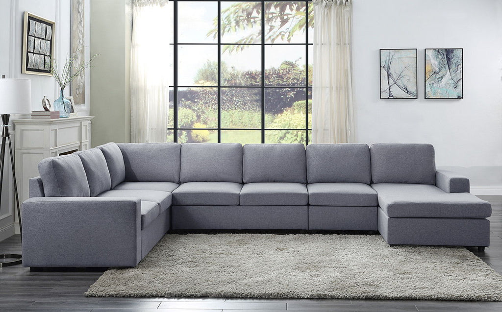 Tifton 7 Seat Reversible Modular Sectional Sofa Chaise