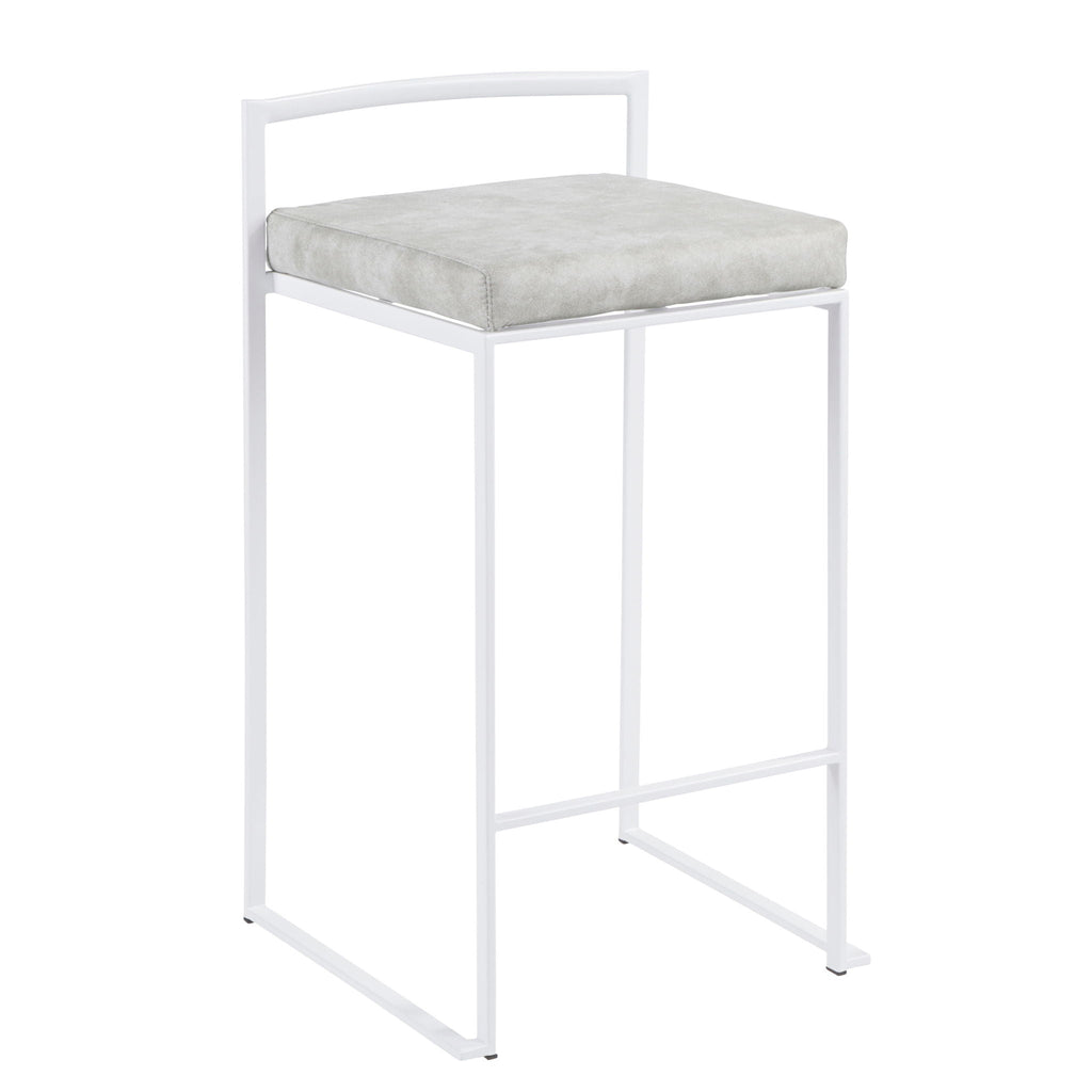 Stackable Counter Stool with Padded Comfort Seat - Multiple Colors